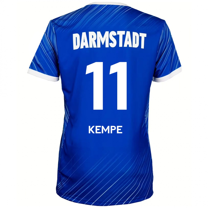 Kinder Tobias Kempe #11 Blau Weiß Heimtrikot Trikot 2024/25 T-Shirt Schweiz