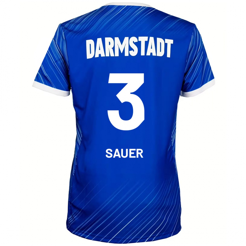 Kinder Nick Sauer #3 Blau Weiß Heimtrikot Trikot 2024/25 T-Shirt Schweiz