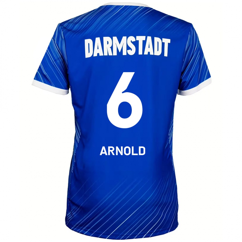 Kinder Tim Arnold #6 Blau Weiß Heimtrikot Trikot 2024/25 T-Shirt Schweiz