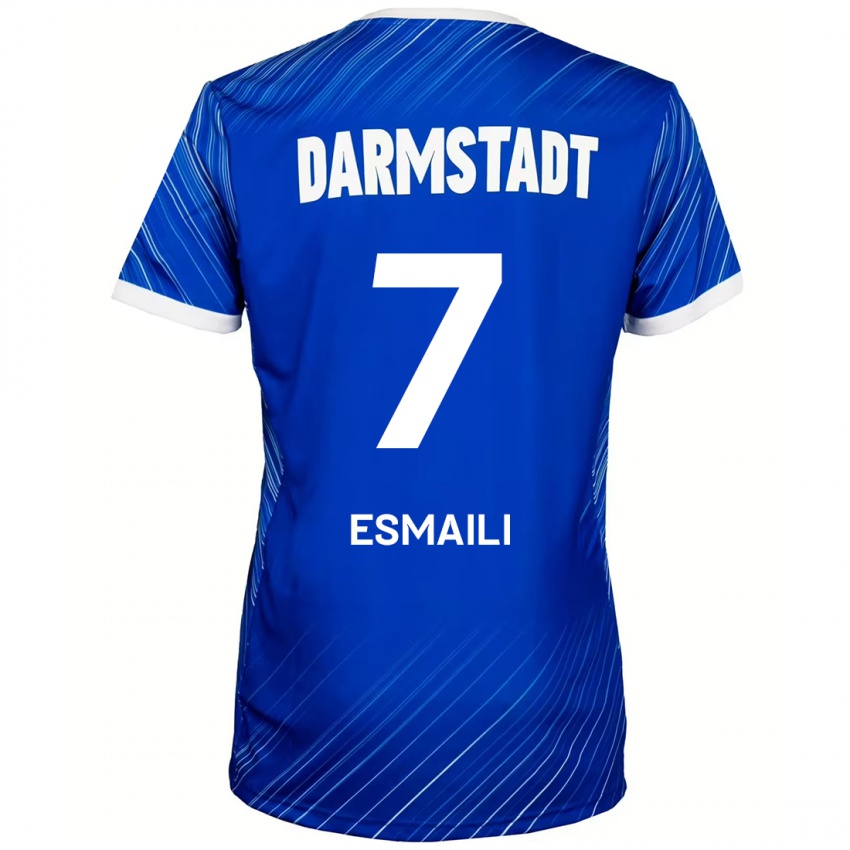 Enfant Maillot Ali Esmaili #7 Bleu Blanc Tenues Domicile 2024/25 T-Shirt Suisse