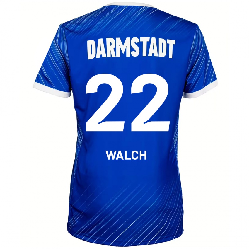 Kinder Leon Walch #22 Blau Weiß Heimtrikot Trikot 2024/25 T-Shirt Schweiz