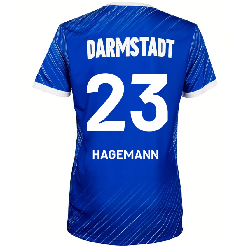 Kinder Emil Hagemann #23 Blau Weiß Heimtrikot Trikot 2024/25 T-Shirt Schweiz