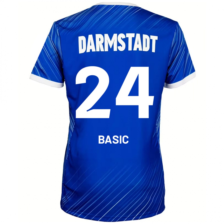 Kinder Benjamin Basic #24 Blau Weiß Heimtrikot Trikot 2024/25 T-Shirt Schweiz