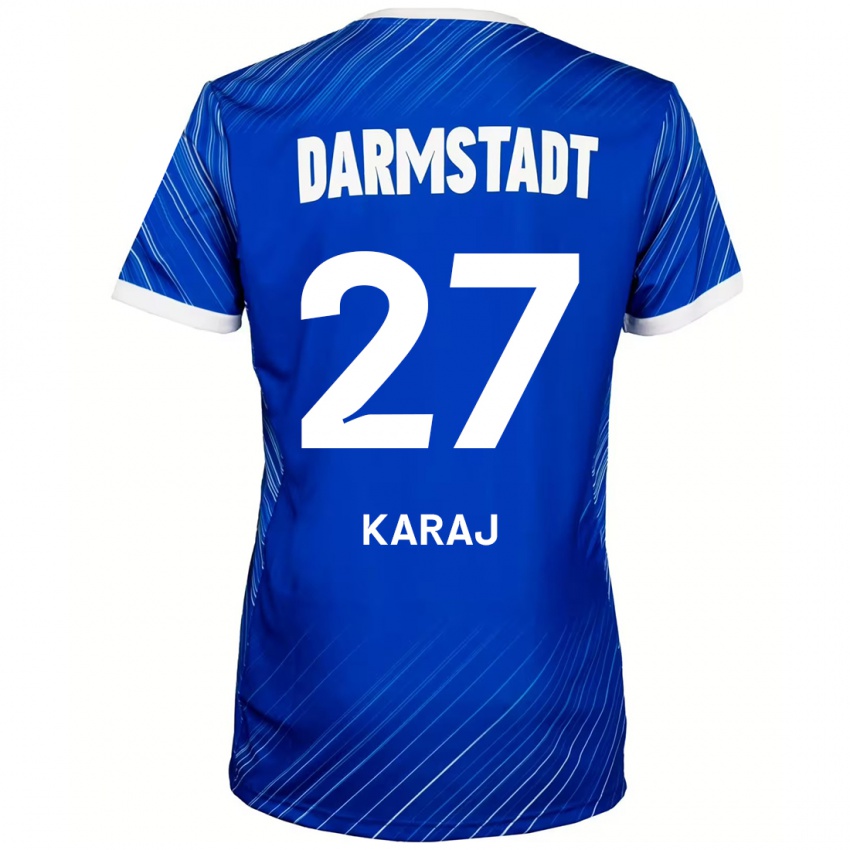 Kinder Eraldo Karaj #27 Blau Weiß Heimtrikot Trikot 2024/25 T-Shirt Schweiz