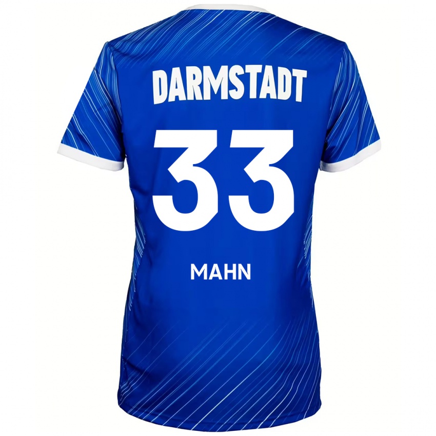 Kinder Jeremy Mahn #33 Blau Weiß Heimtrikot Trikot 2024/25 T-Shirt Schweiz