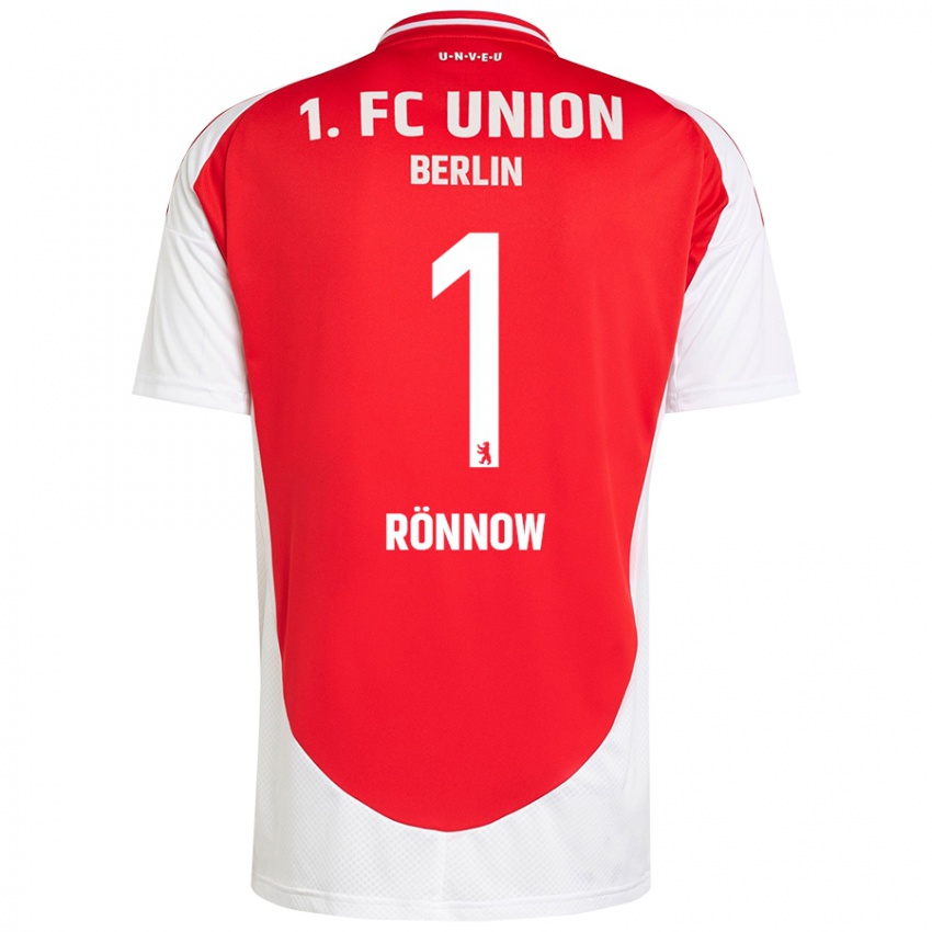 Kinder Frederik Rönnow #1 Rot Weiß Heimtrikot Trikot 2024/25 T-Shirt Schweiz