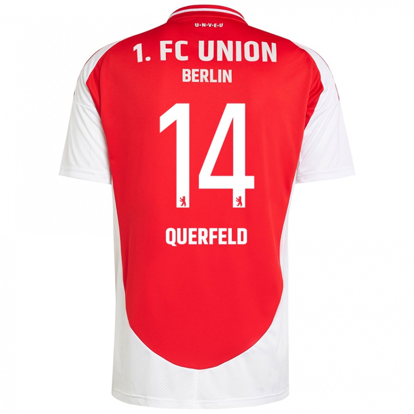 Kinder Leopold Querfeld #14 Rot Weiß Heimtrikot Trikot 2024/25 T-Shirt Schweiz