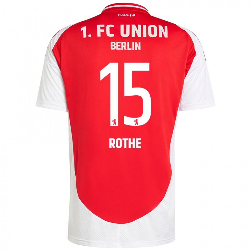 Kinder Tom Rothe #15 Rot Weiß Heimtrikot Trikot 2024/25 T-Shirt Schweiz