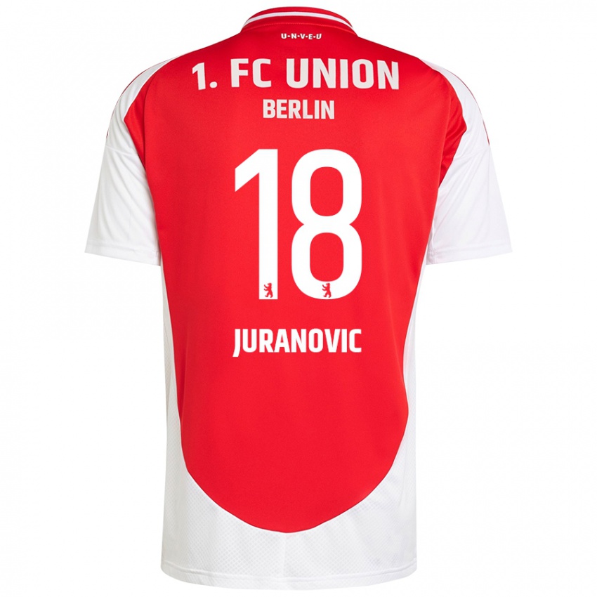 Kinder Josip Juranovic #18 Rot Weiß Heimtrikot Trikot 2024/25 T-Shirt Schweiz