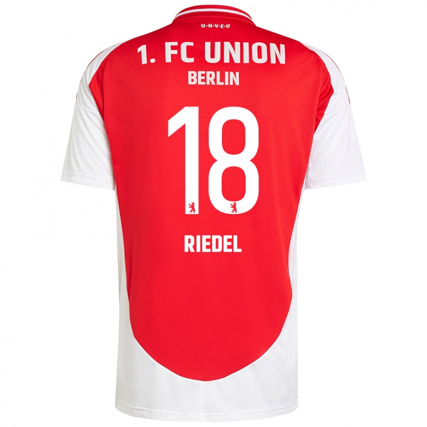 Kinder Aaron Riedel #18 Rot Weiß Heimtrikot Trikot 2024/25 T-Shirt Schweiz