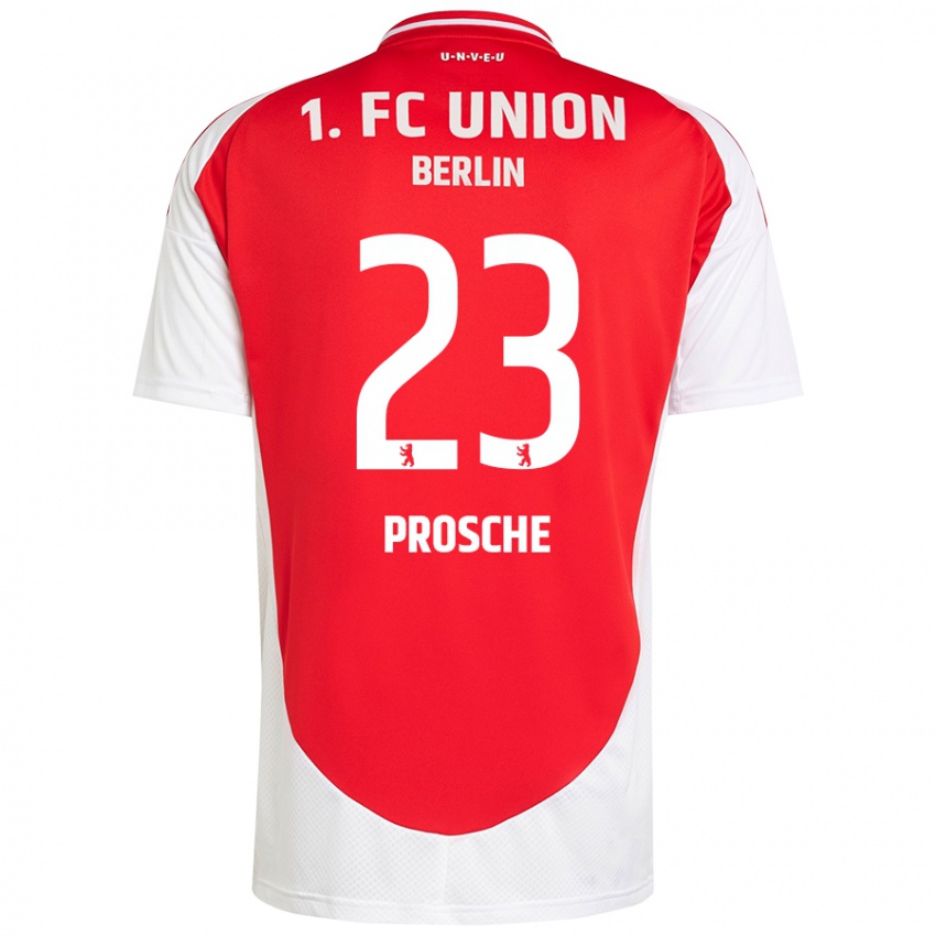 Kinder Leon Prosche #23 Rot Weiß Heimtrikot Trikot 2024/25 T-Shirt Schweiz