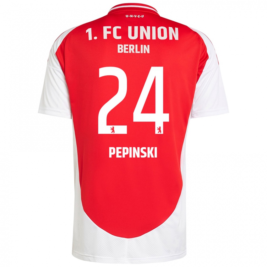 Kinder Louis Pepinski #24 Rot Weiß Heimtrikot Trikot 2024/25 T-Shirt Schweiz