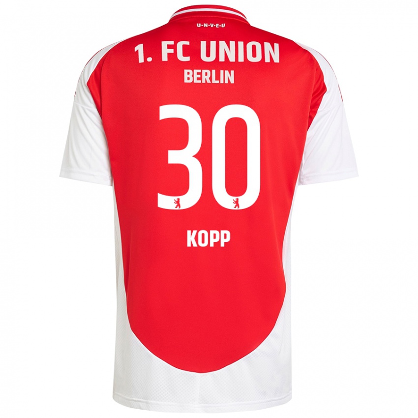 Kinder Marvin Kopp #30 Rot Weiß Heimtrikot Trikot 2024/25 T-Shirt Schweiz