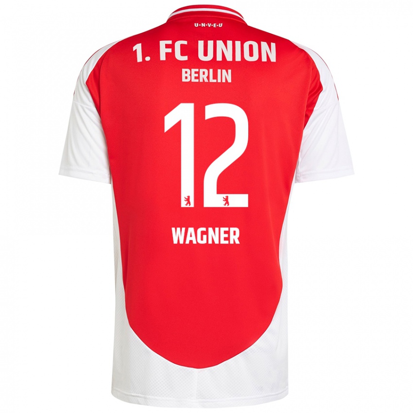 Enfant Maillot Melanie Wagner #12 Rouge Blanc Tenues Domicile 2024/25 T-Shirt Suisse