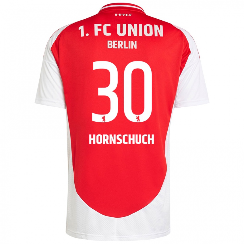 Kinder Sarah Hornschuch #30 Rot Weiß Heimtrikot Trikot 2024/25 T-Shirt Schweiz