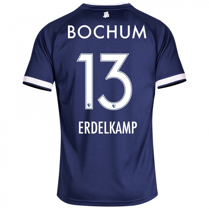 Kinder Luca Erdelkamp #13 Dunkelblau Heimtrikot Trikot 2024/25 T-Shirt Schweiz