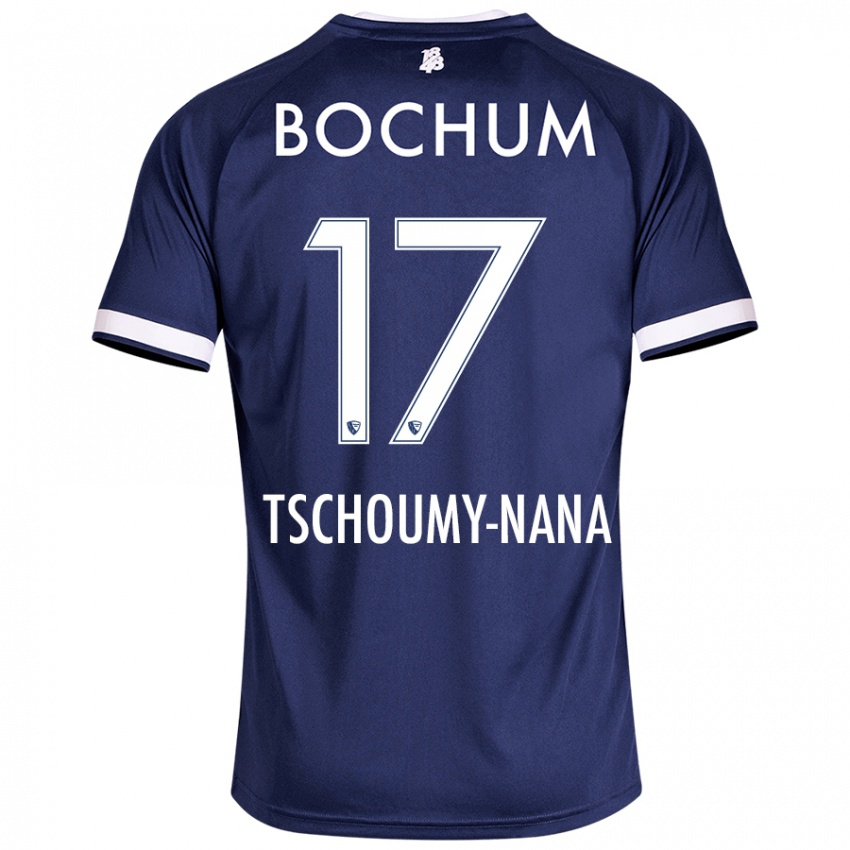 Kinder Daryl Tschoumy-Nana #17 Dunkelblau Heimtrikot Trikot 2024/25 T-Shirt Schweiz