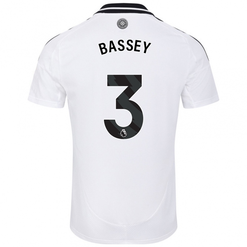 Kinder Calvin Bassey #3 Weiß Heimtrikot Trikot 2024/25 T-Shirt Schweiz