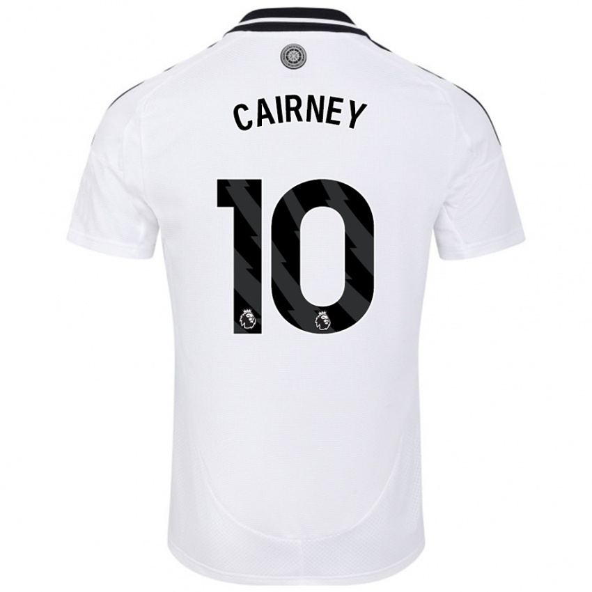 Kinder Tom Cairney #10 Weiß Heimtrikot Trikot 2024/25 T-Shirt Schweiz