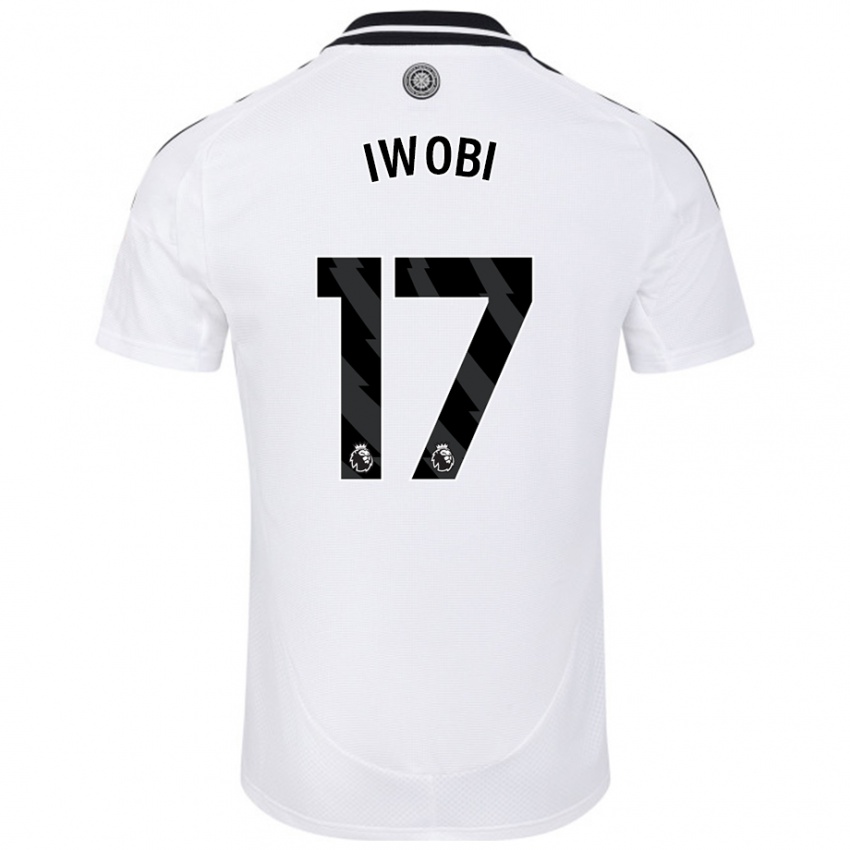 Kinder Alex Iwobi #17 Weiß Heimtrikot Trikot 2024/25 T-Shirt Schweiz