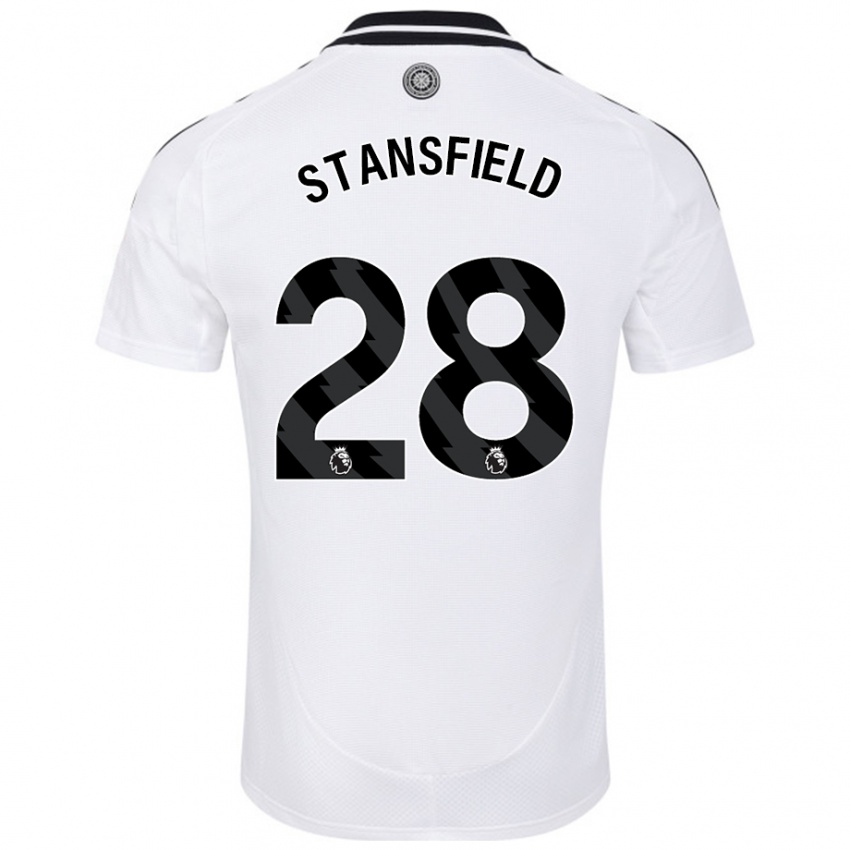 Kinder Jay Stansfield #28 Weiß Heimtrikot Trikot 2024/25 T-Shirt Schweiz