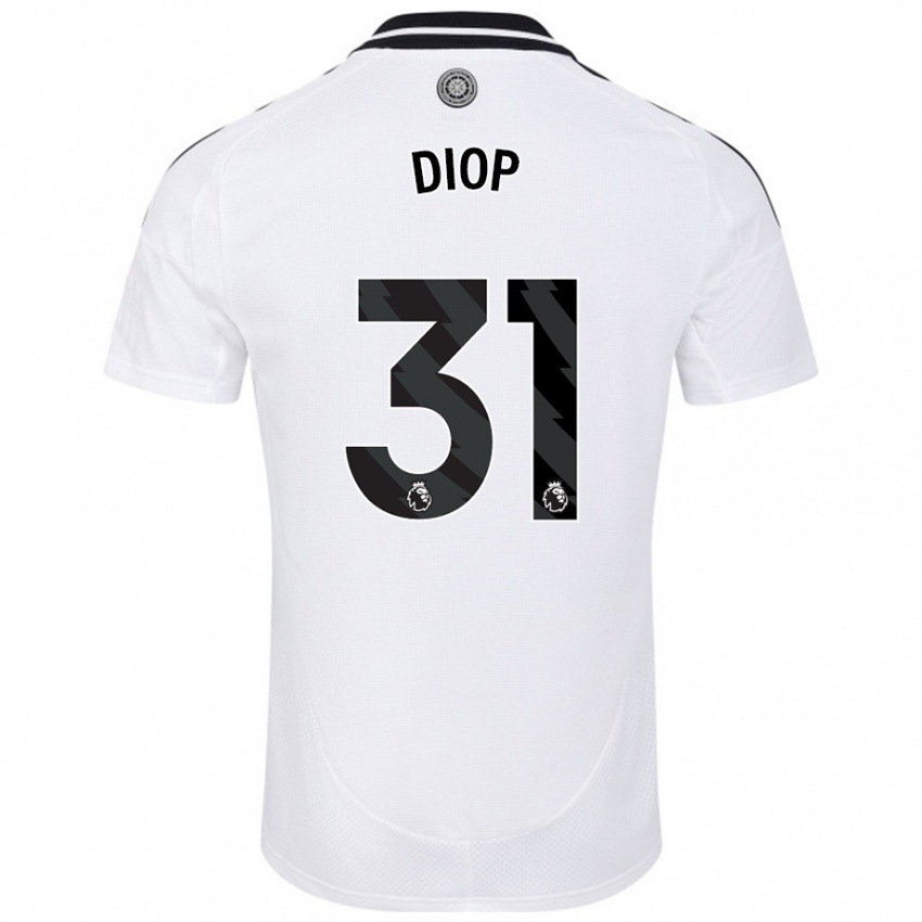 Kinder Issa Diop #31 Weiß Heimtrikot Trikot 2024/25 T-Shirt Schweiz