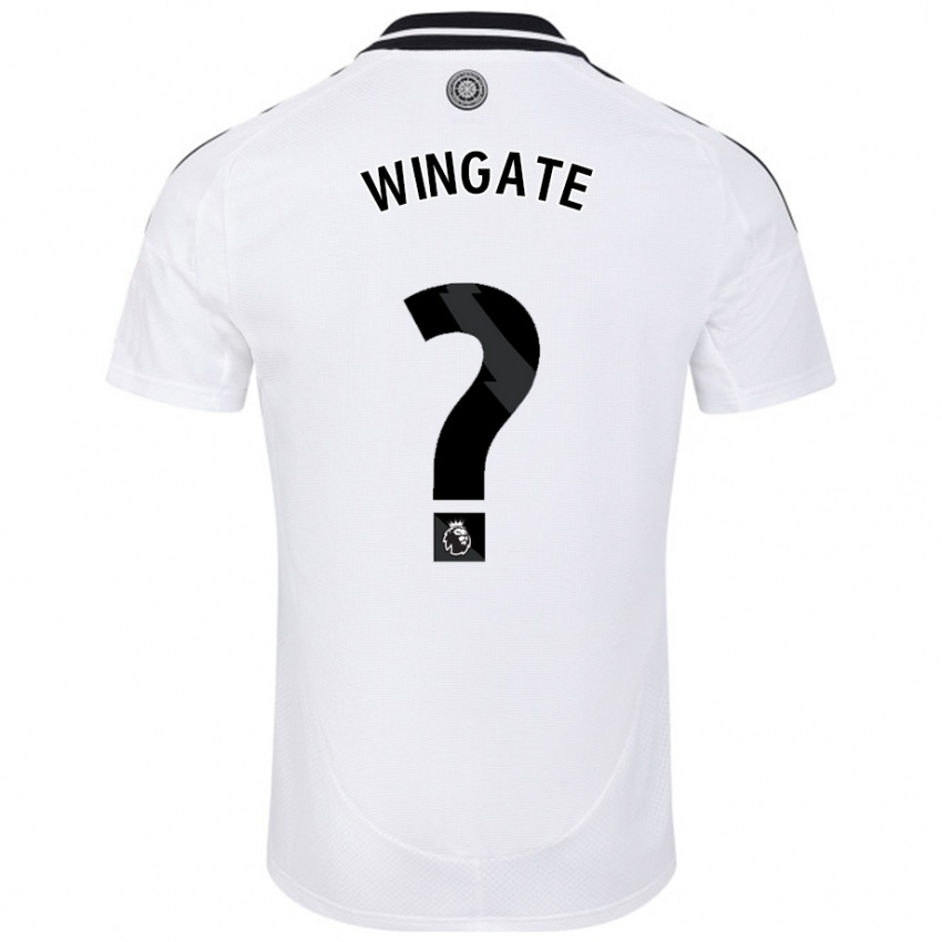 Kinder Tom Wingate #0 Weiß Heimtrikot Trikot 2024/25 T-Shirt Schweiz