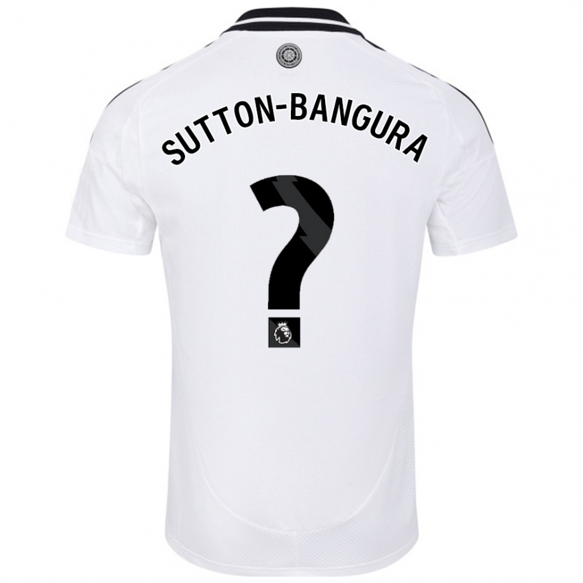 Kinder William Sutton-Bangura #0 Weiß Heimtrikot Trikot 2024/25 T-Shirt Schweiz