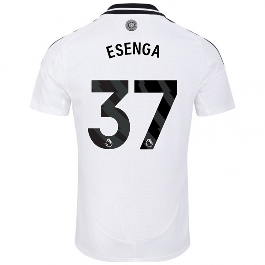 Kinder Jonathan Esenga #37 Weiß Heimtrikot Trikot 2024/25 T-Shirt Schweiz