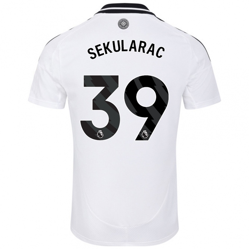 Kinder Kristian Sekularac #39 Weiß Heimtrikot Trikot 2024/25 T-Shirt Schweiz