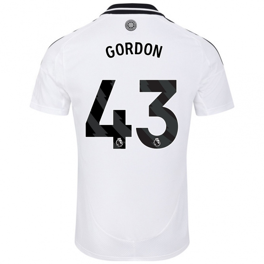 Kinder Lemar Gordon #43 Weiß Heimtrikot Trikot 2024/25 T-Shirt Schweiz