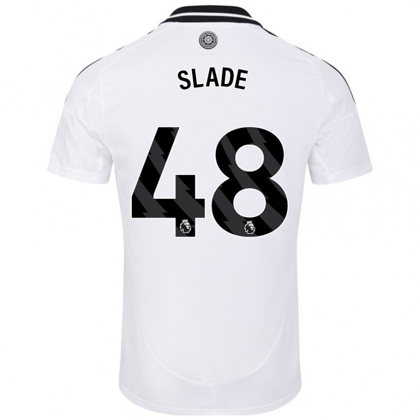 Kinder Bradley Slade #48 Weiß Heimtrikot Trikot 2024/25 T-Shirt Schweiz