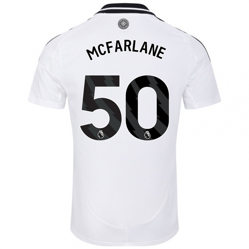 Kinder Callum Mcfarlane #50 Weiß Heimtrikot Trikot 2024/25 T-Shirt Schweiz