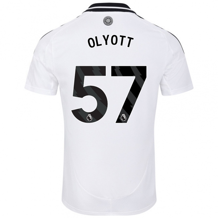 Enfant Maillot Tom Olyott #57 Blanc Tenues Domicile 2024/25 T-Shirt Suisse