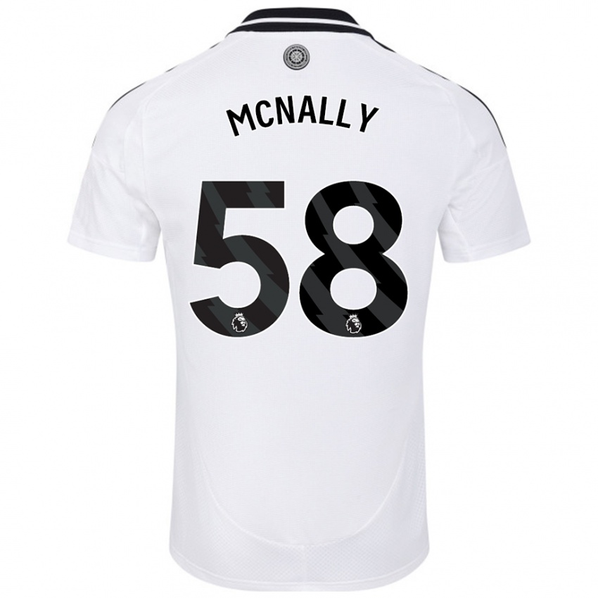 Enfant Maillot Alfie Mcnally #58 Blanc Tenues Domicile 2024/25 T-Shirt Suisse