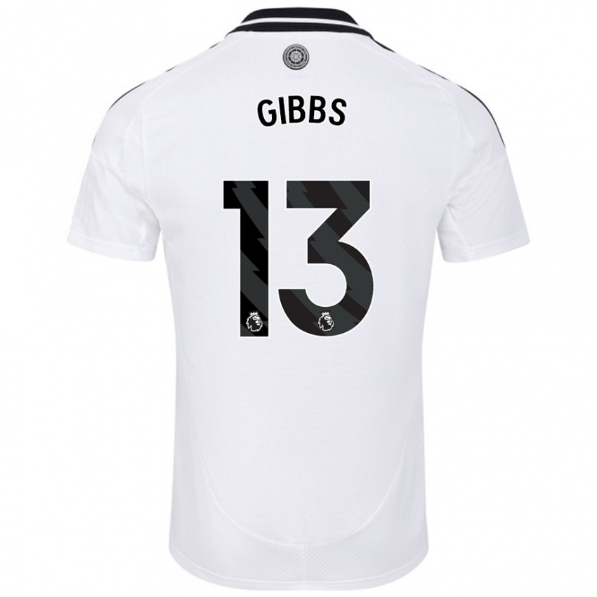 Kinder Frankie Gibbs #13 Weiß Heimtrikot Trikot 2024/25 T-Shirt Schweiz