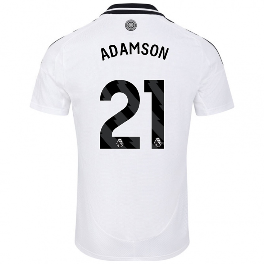 Kinder Sasha Adamson #21 Weiß Heimtrikot Trikot 2024/25 T-Shirt Schweiz