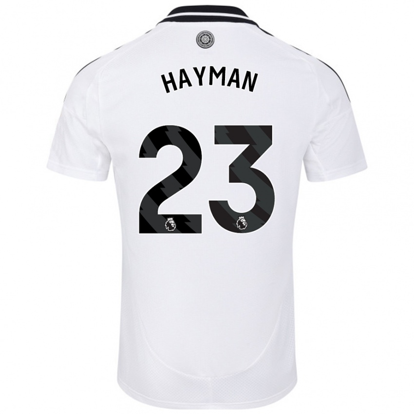 Kinder Alex Hayman #23 Weiß Heimtrikot Trikot 2024/25 T-Shirt Schweiz