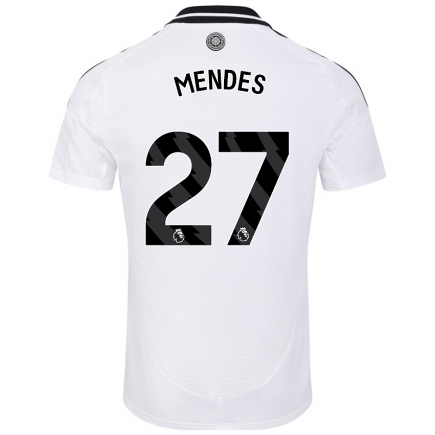 Kinder Megalie Mendes #27 Weiß Heimtrikot Trikot 2024/25 T-Shirt Schweiz