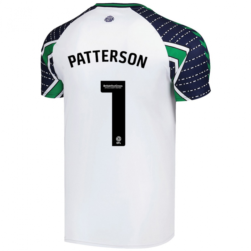 Kinder Anthony Patterson #1 Weiß Auswärtstrikot Trikot 2024/25 T-Shirt Schweiz