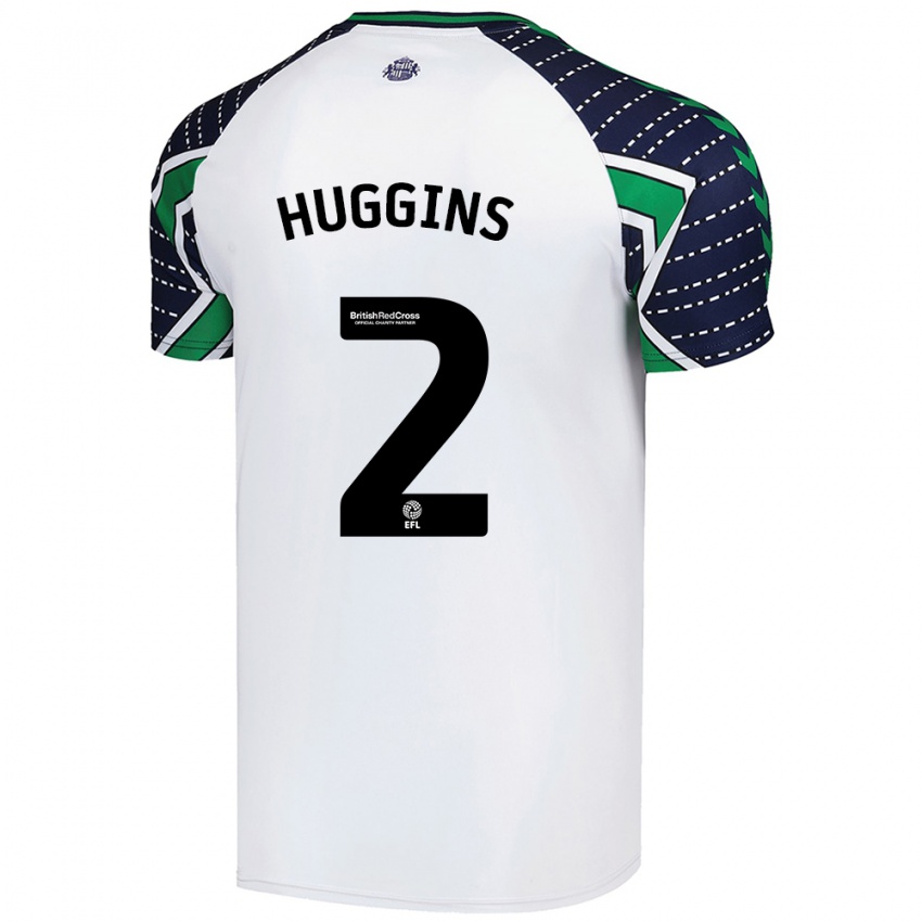 Kinder Niall Huggins #2 Weiß Auswärtstrikot Trikot 2024/25 T-Shirt Schweiz