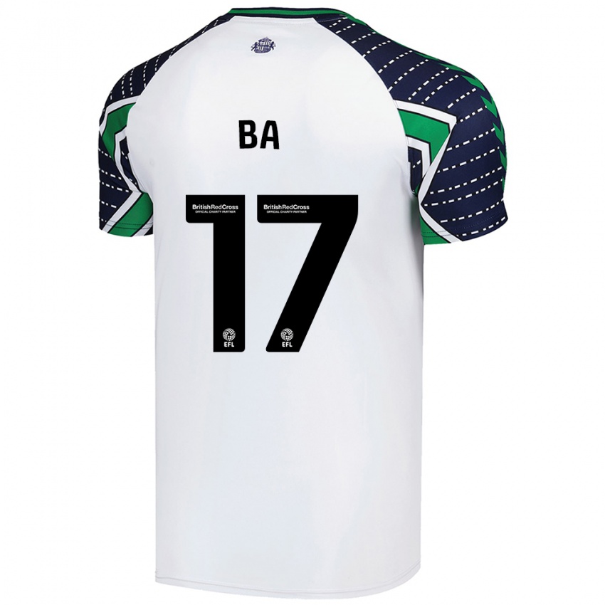 Enfant Maillot Abdoullah Ba #17 Blanc Tenues Extérieur 2024/25 T-Shirt Suisse