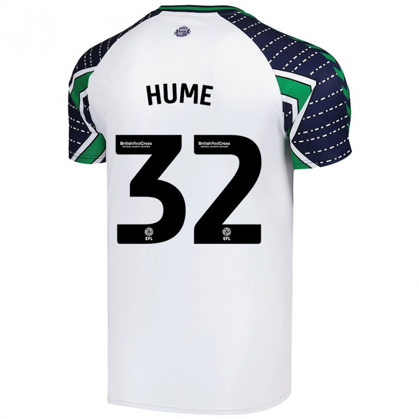 Enfant Maillot Trai Hume #32 Blanc Tenues Extérieur 2024/25 T-Shirt Suisse