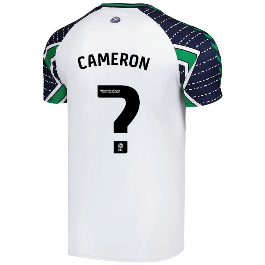 Enfant Maillot Dan Cameron #0 Blanc Tenues Extérieur 2024/25 T-Shirt Suisse