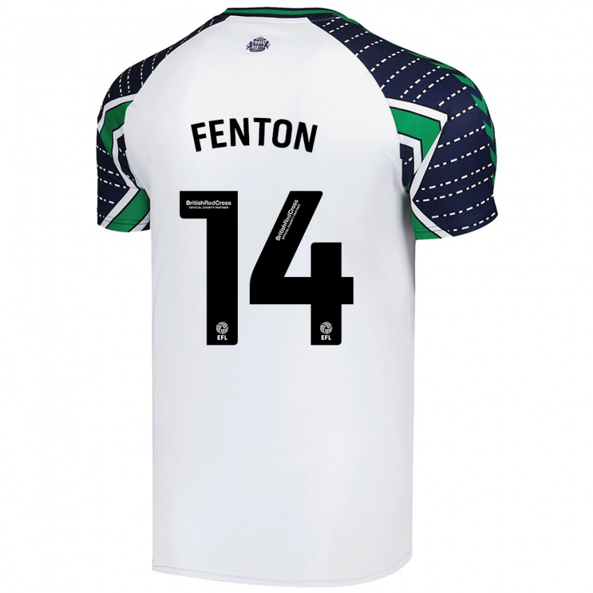 Enfant Maillot Natasha Fenton #14 Blanc Tenues Extérieur 2024/25 T-Shirt Suisse