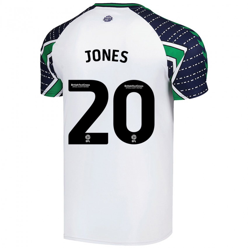 Kinder Ellen Jones #20 Weiß Auswärtstrikot Trikot 2024/25 T-Shirt Schweiz