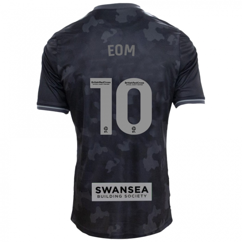 Kinder Ji-Sung Eom #10 Schwarz Auswärtstrikot Trikot 2024/25 T-Shirt Schweiz