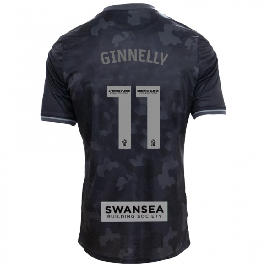 Kinder Josh Ginnelly #11 Schwarz Auswärtstrikot Trikot 2024/25 T-Shirt Schweiz