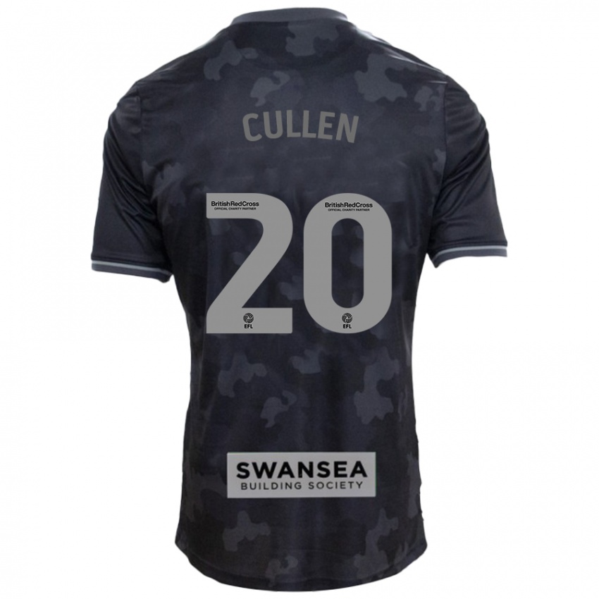 Kinder Liam Cullen #20 Schwarz Auswärtstrikot Trikot 2024/25 T-Shirt Schweiz