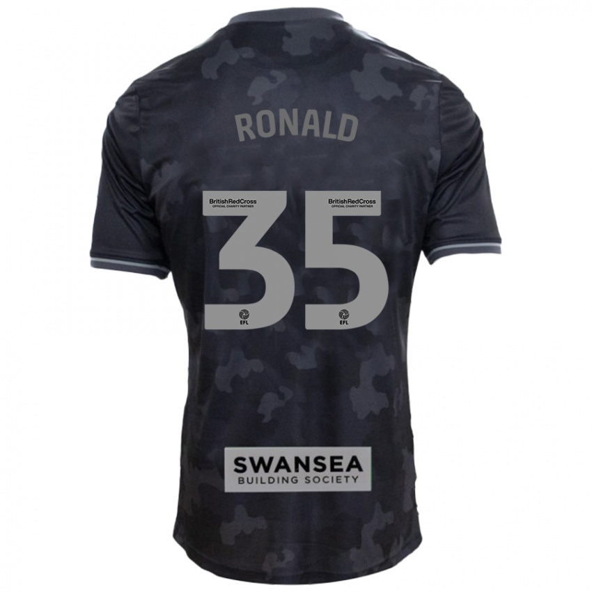 Kinder Ronald #35 Schwarz Auswärtstrikot Trikot 2024/25 T-Shirt Schweiz